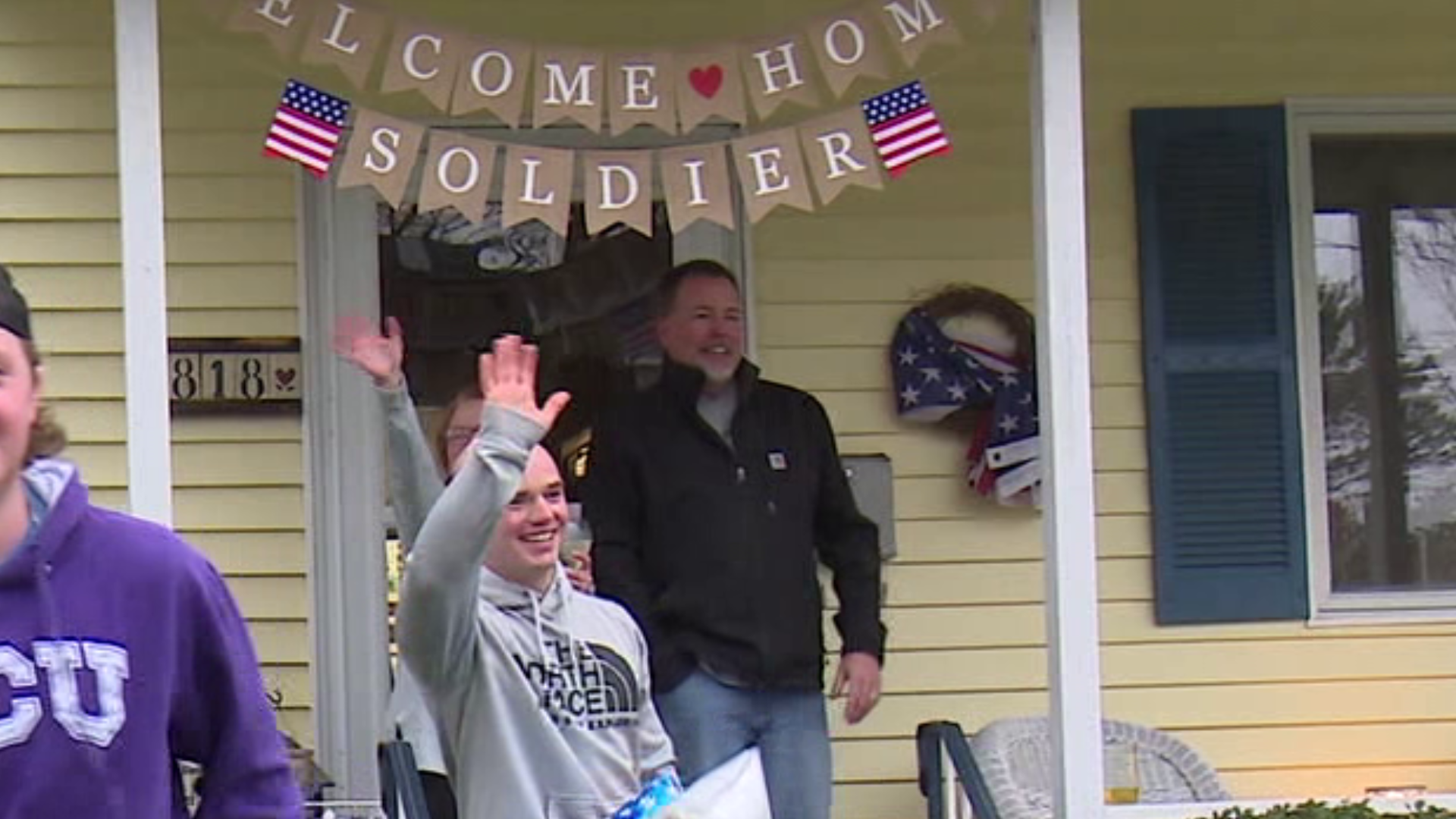 A parade was held in honor of a hometown hero.