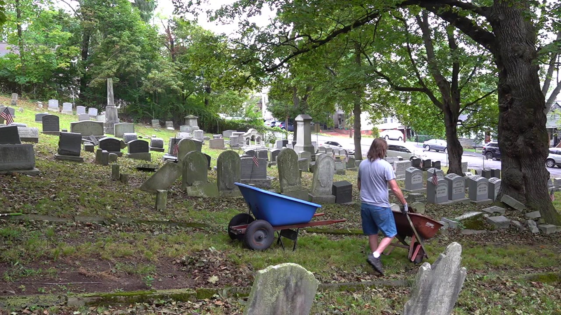 To spread awareness about National Recovery Month, a group in Pottsville dedicated their Labor Day to cleaning up a local cemetery