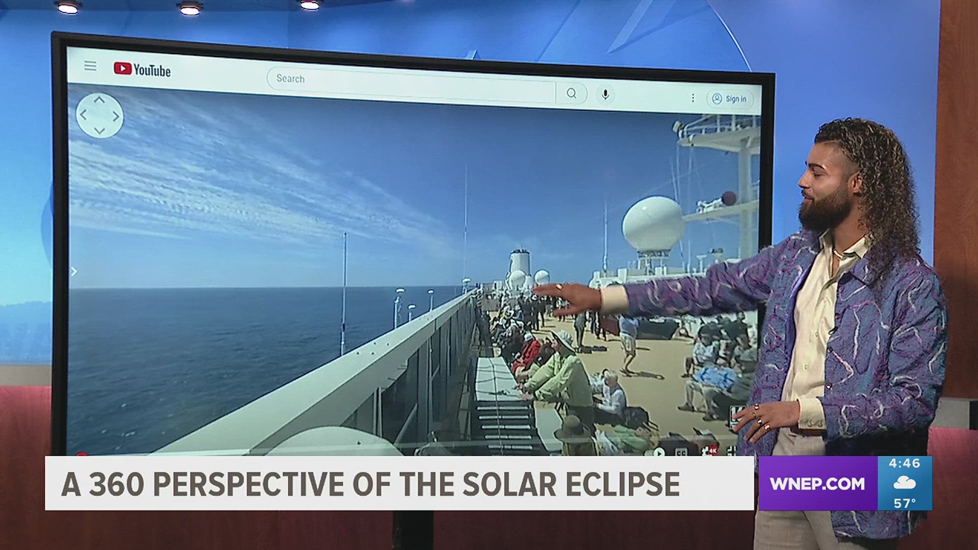 Meteorologist Jeremy Lewan shot a panoramic video from onboard an eclipse cruise. With this perspective, it feels like you're right onboard watching with him!
