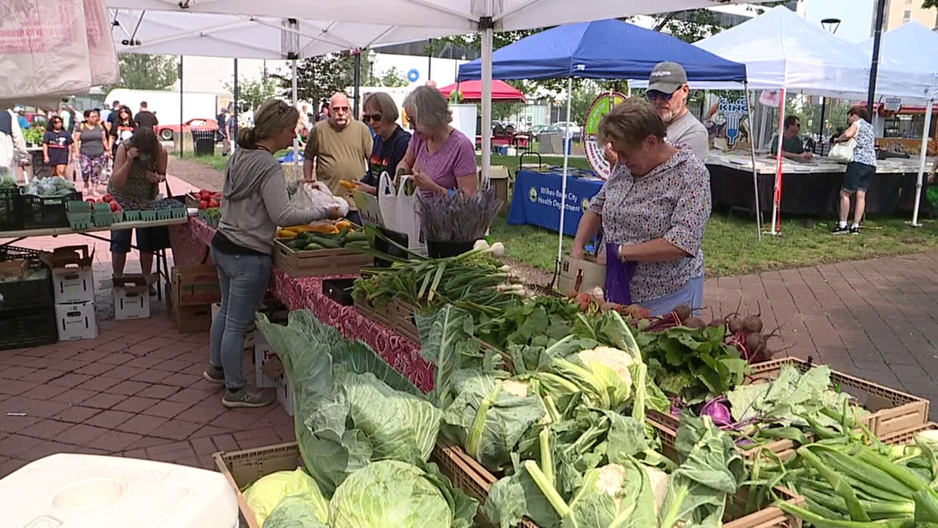 The Wilkes-Barre Farmers Market opened for the season Thursday in Public Square.