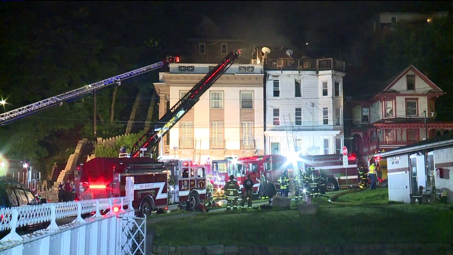 Fire Damages Apartment Building in Shamokin