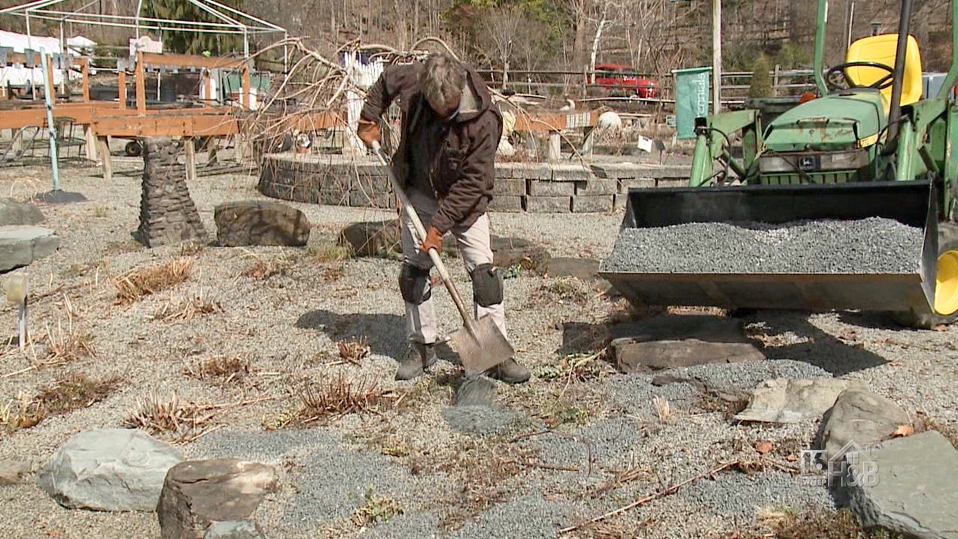 Cleaning Gravel and Mulch Flower Beds Post Winter