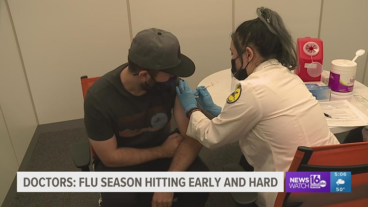 Medical professionals seeing early influenza infections