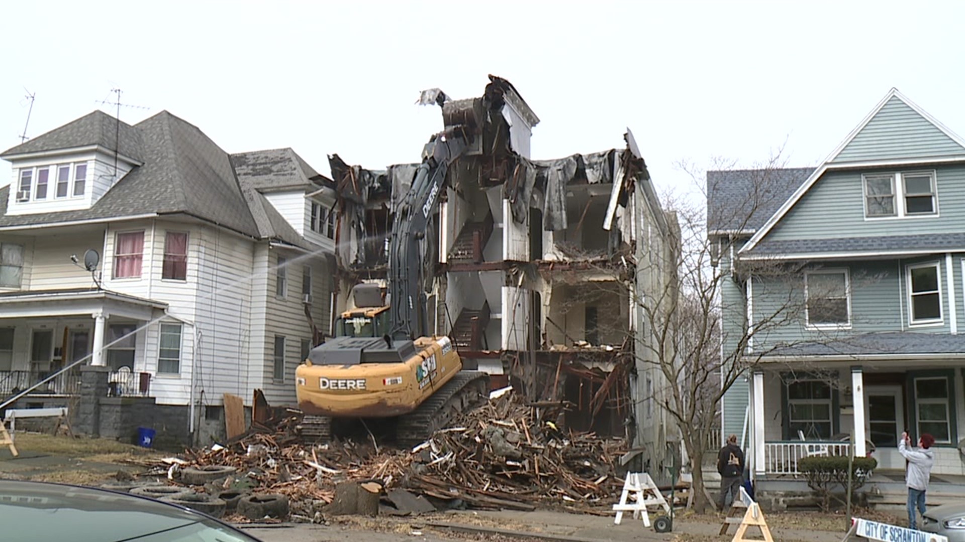 City officials filed for emergency demolition to have it torn down.