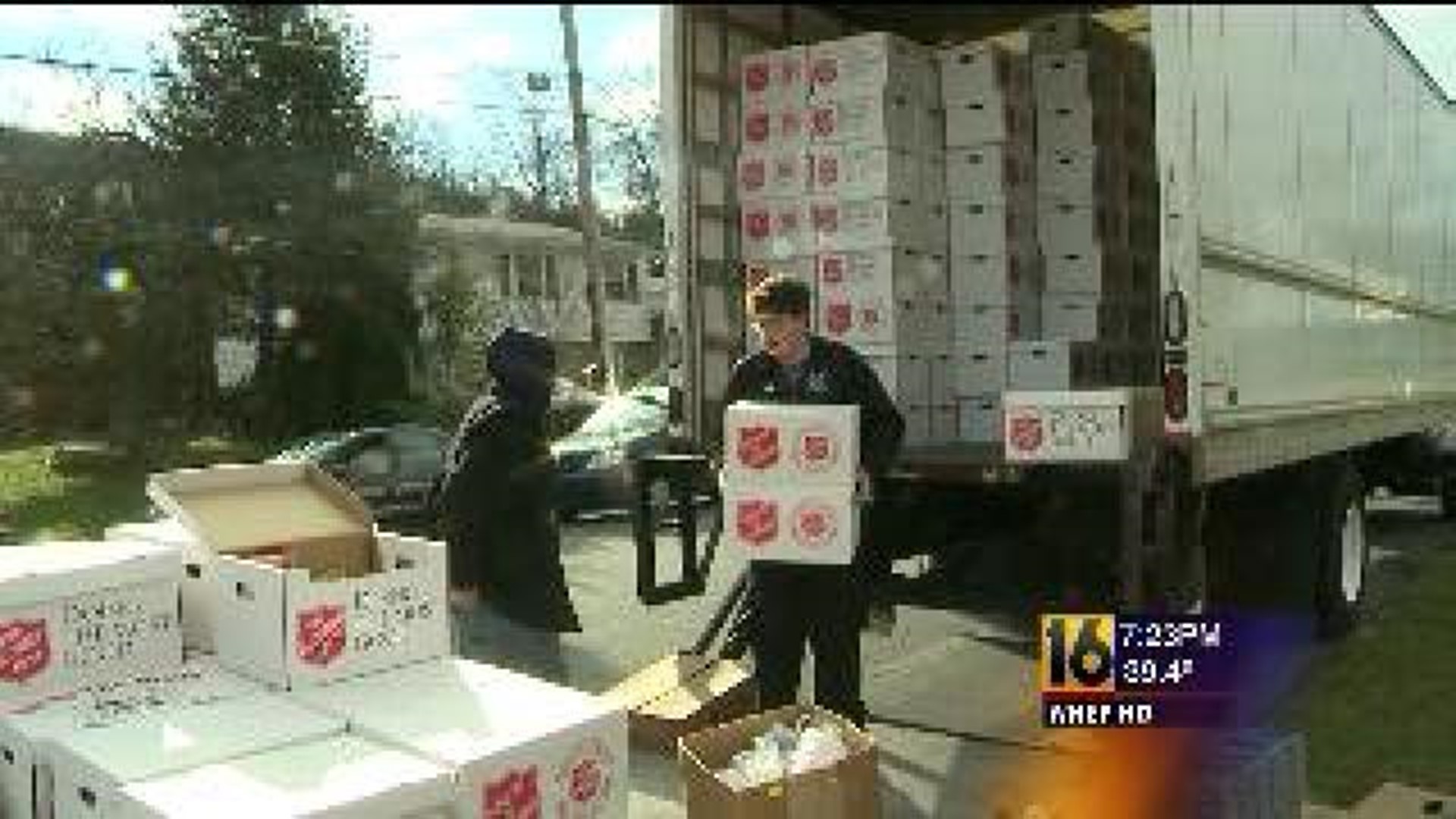 Toy and Food Giveaway In Pottsville