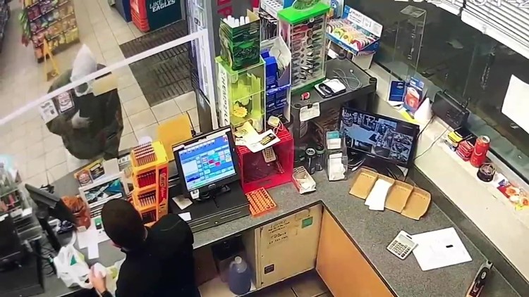Police: man robbed gas station wearing trash bag