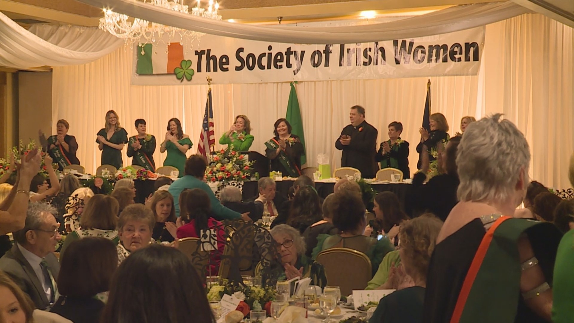 The Friendly Sons of Saint Patrick and The Society of Irish Women both held dinners.