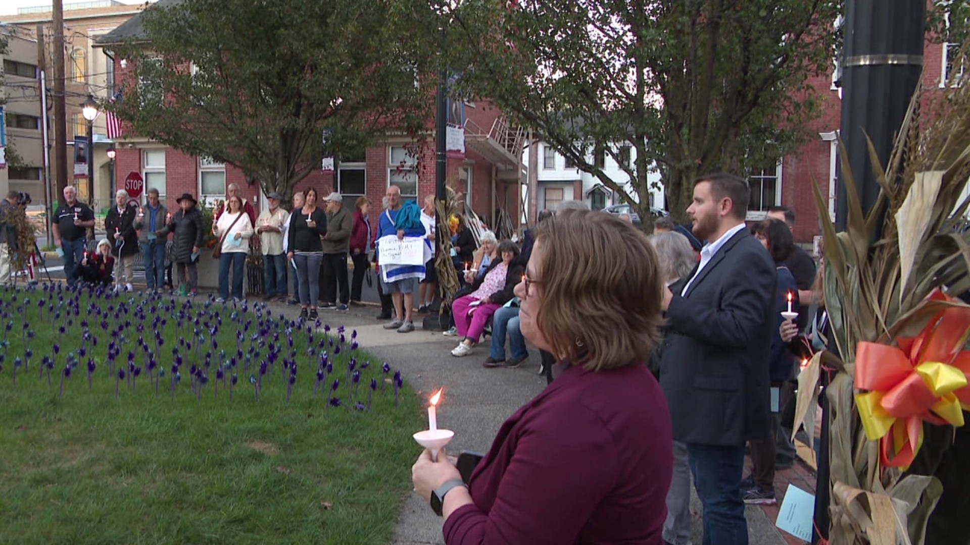 Faith leaders gathered the community at Courthouse Square in Stroudsburg.