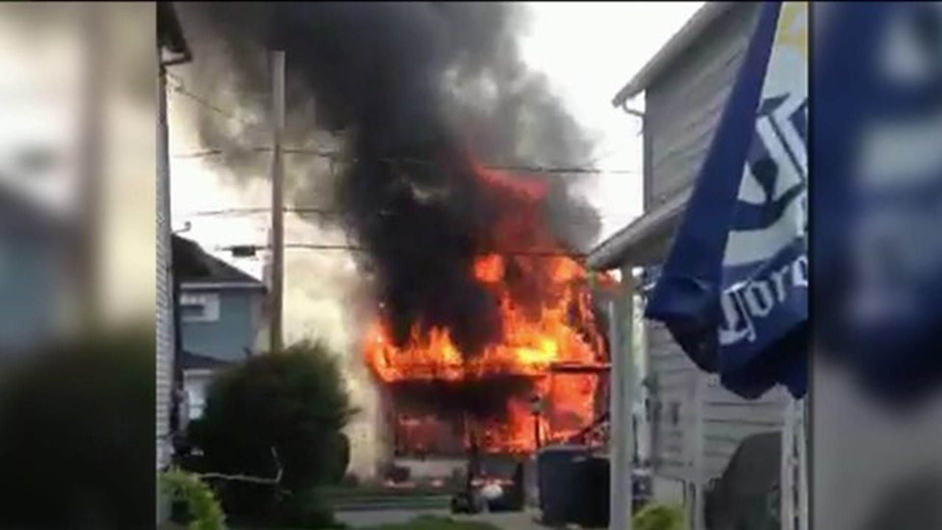 Home Destroyed By Fast-Moving Fire