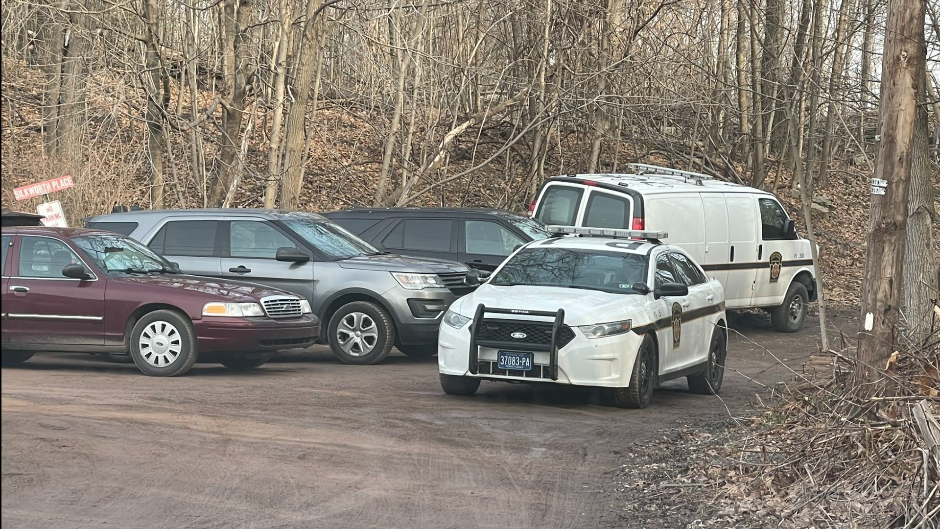 Troopers are searching in the area of Pike Creek Reservoir in Lehman Township.