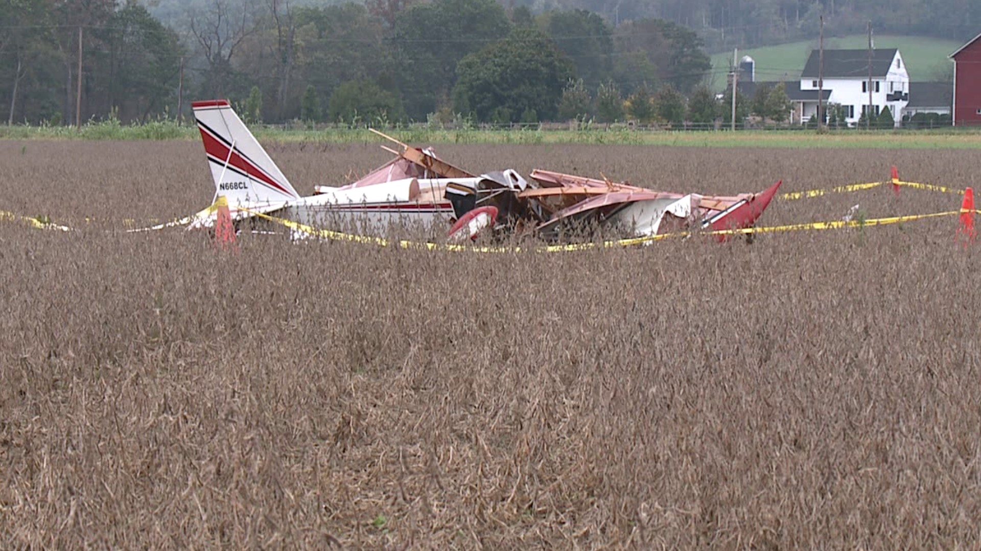 The airport president says a pilot was injured but expected to be okay.