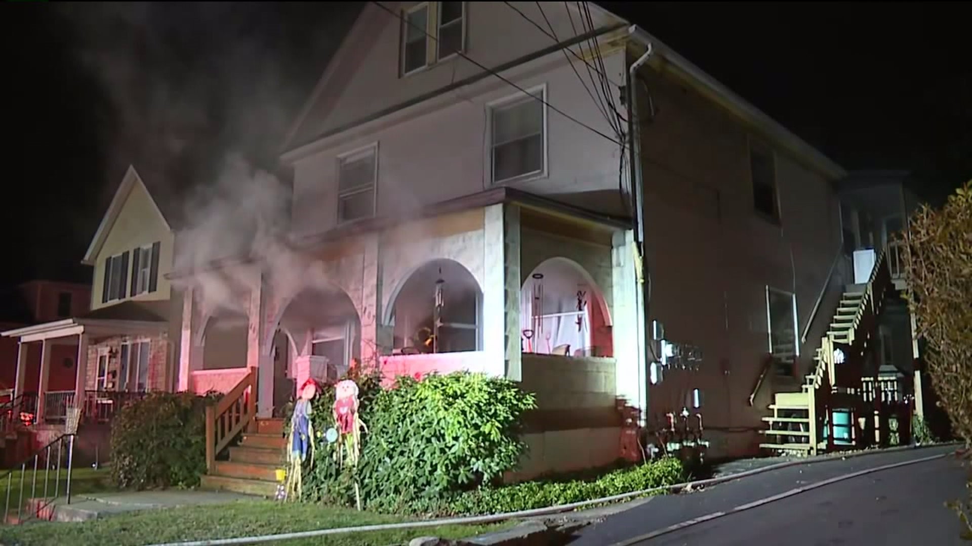 Fire Damages Apartment House in Dickson City
