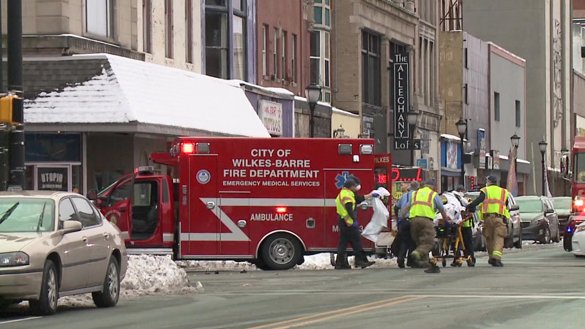 A woman was hit by a car in the city and the driver took off.