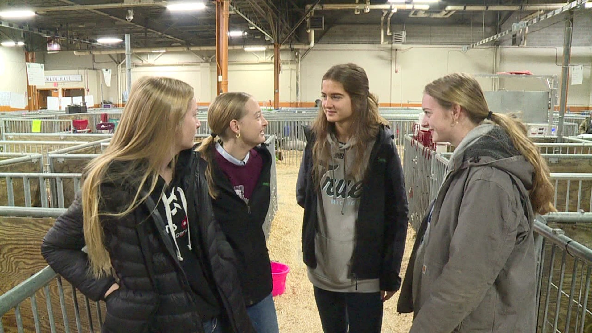 Newswatch 16 met quadruplet sisters and Chester County high school seniors, who have been showing animals together since they were 8 years old.