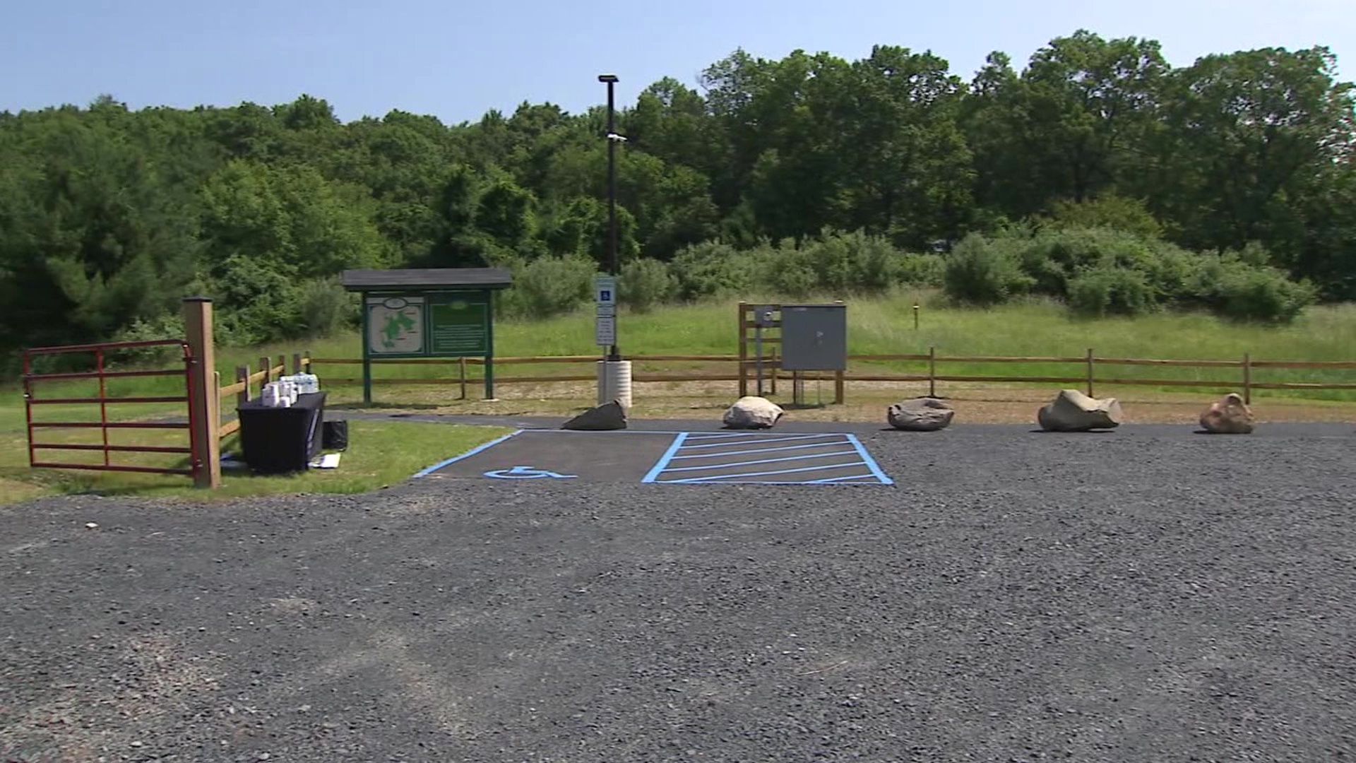 The new trail facility near Brodheadsville was opened Monday.