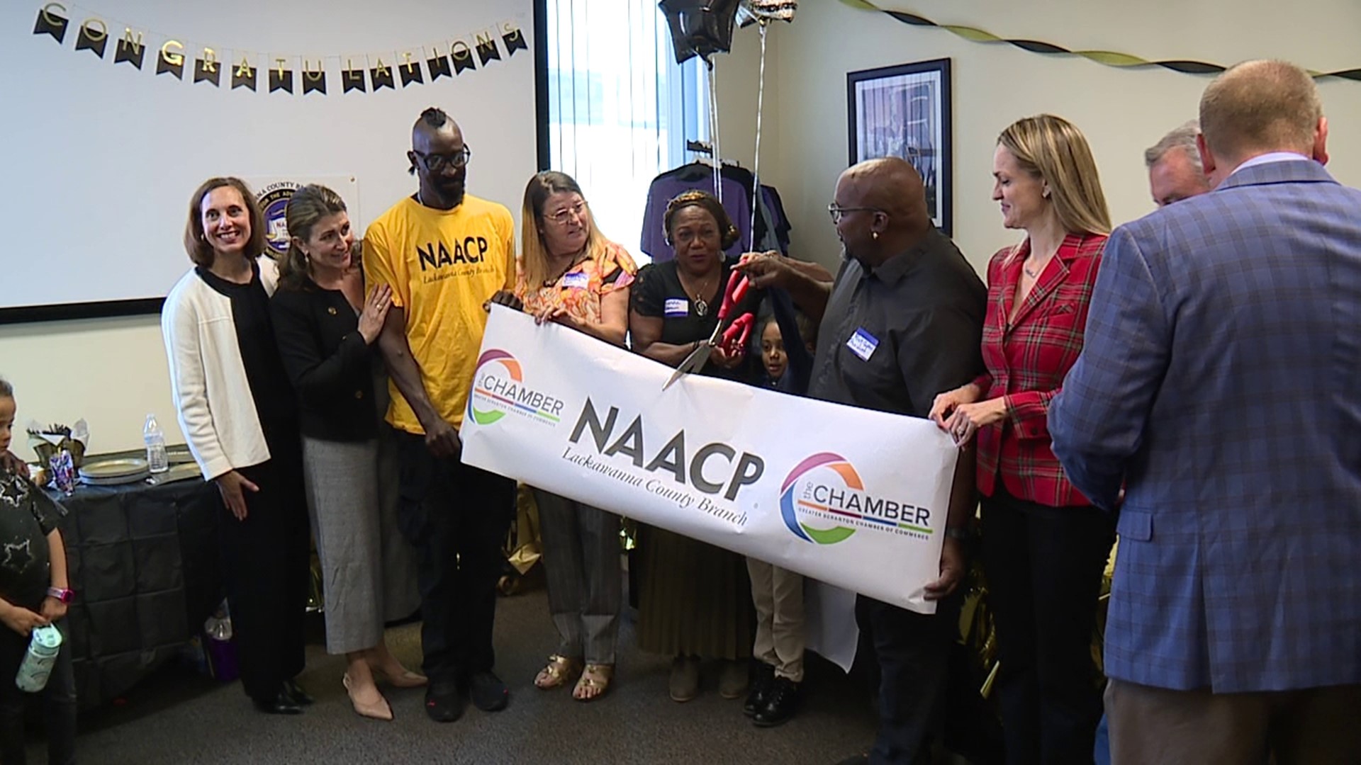 The Lackawanna County branch of the NAACP celebrated the grand opening Thursday evening.