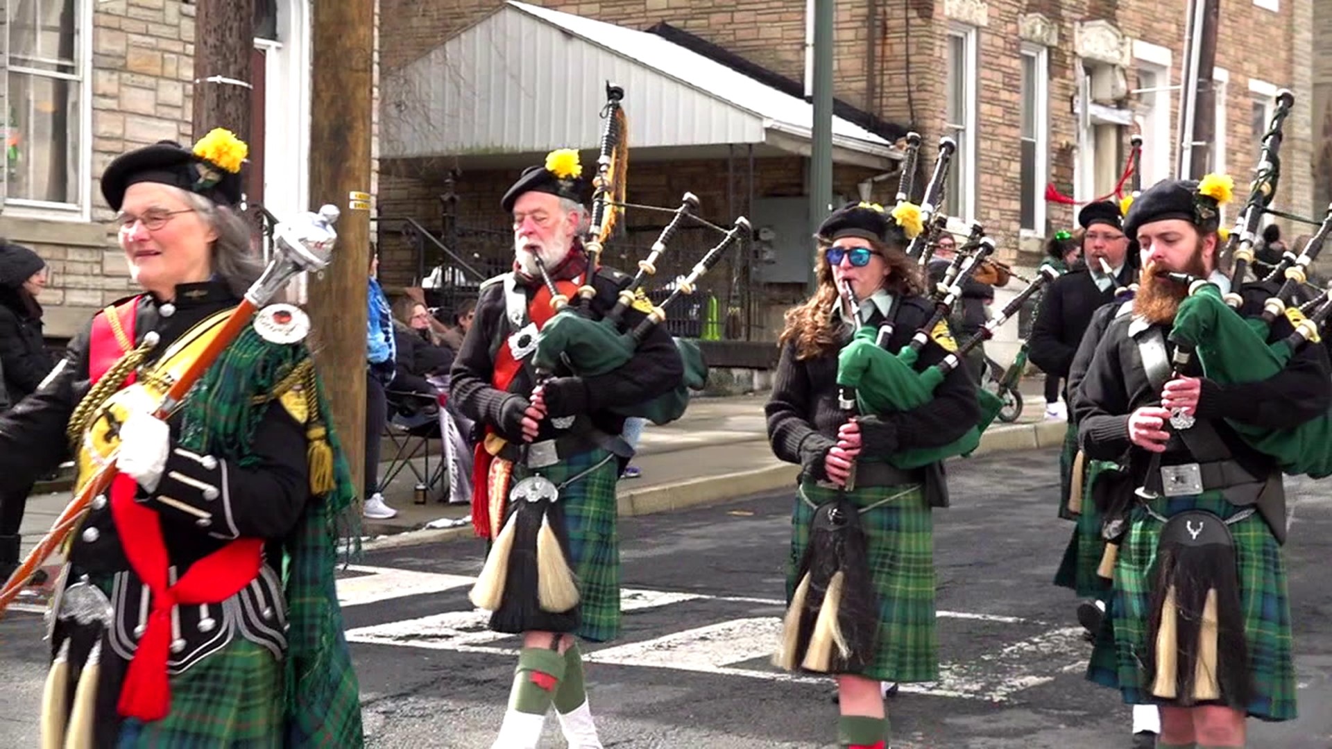In honor of St. Patrick, a parade graced the streets of Pottsville in Schuylkill County, the first St. Patrick's Day Parade in the city since the pandemic.
