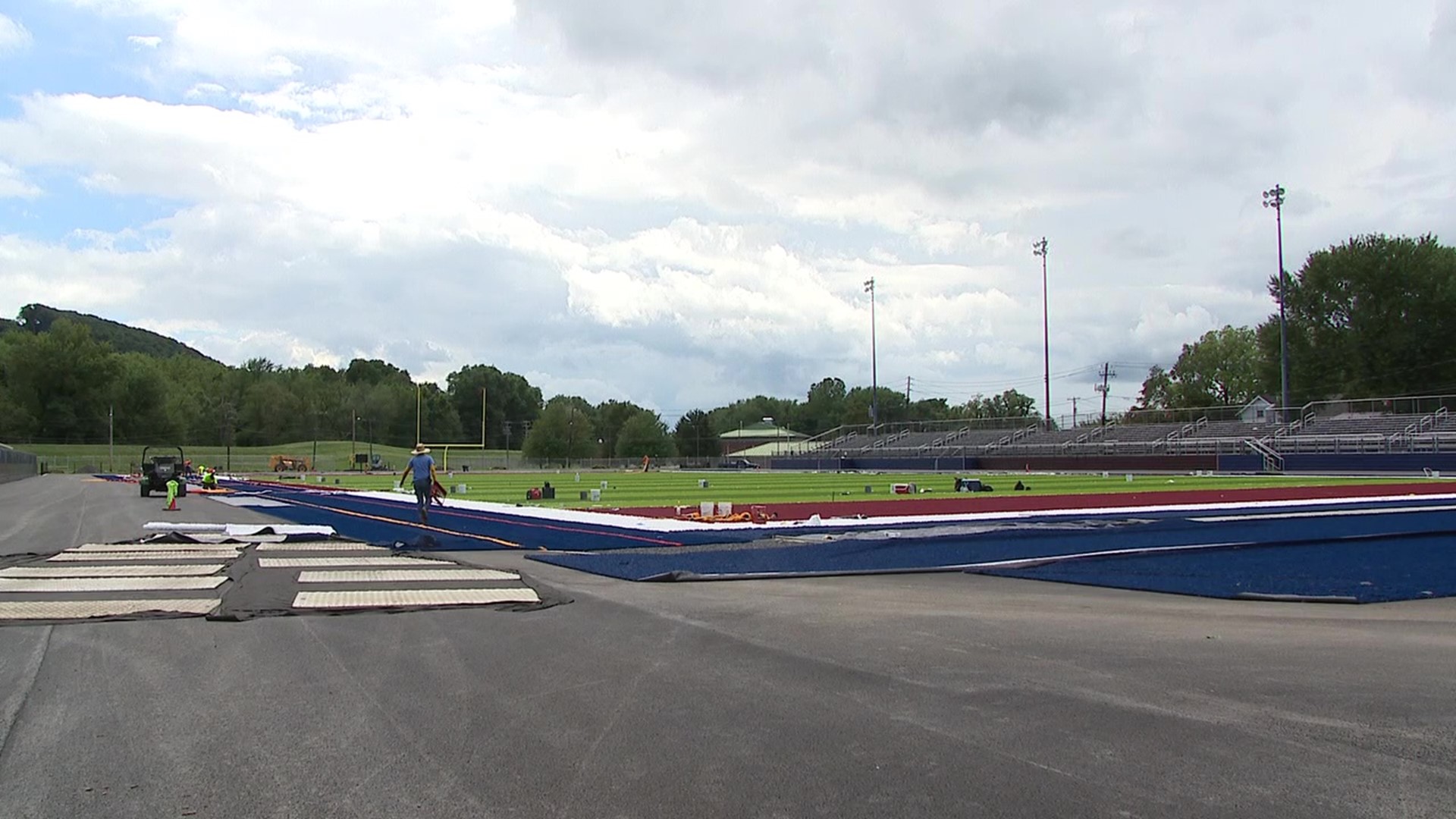 Shikellamy School District is in the process of building a new stadium and the field is expected to be ready for the team's first home game.