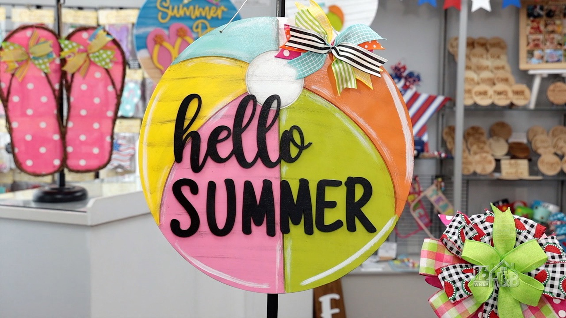 Flip Flop Fun Or Beach Ball Bliss... Celebrate Summer With A New Door Hanger!
