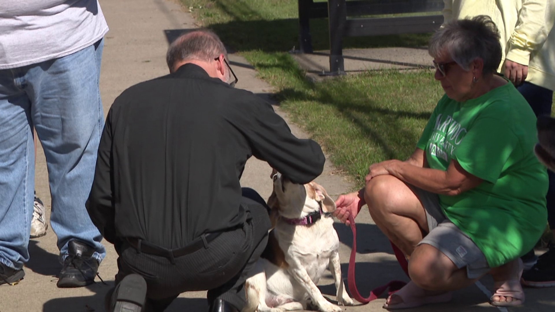 The blessing and donation drive were a celebration of pets and their owners, and a reminder of all the animals who are neglected.