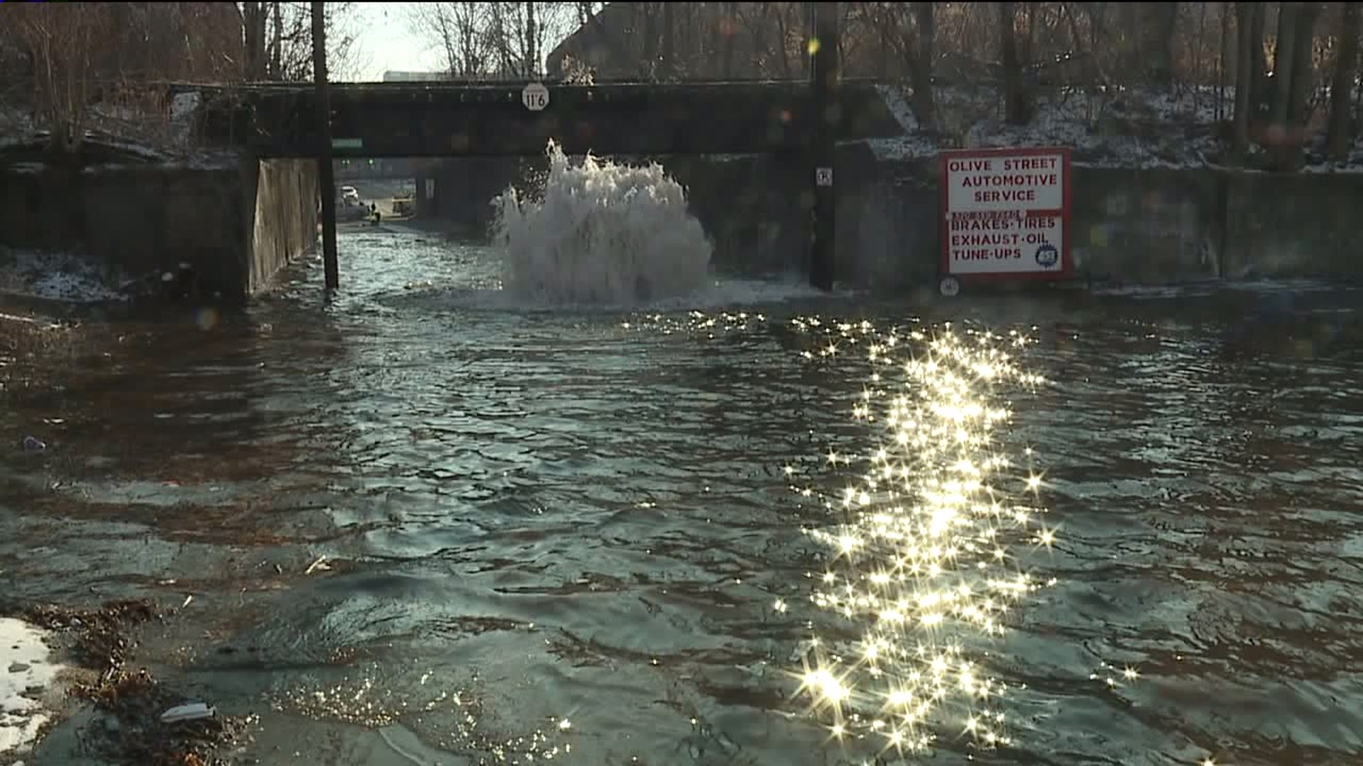 Street Reopens After Water Main Break in Scranton