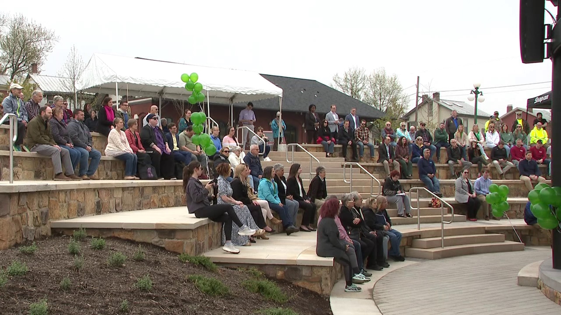 It was an exciting day in Lewisburg as officials unveiled recent renovations at Hufnagle Park.