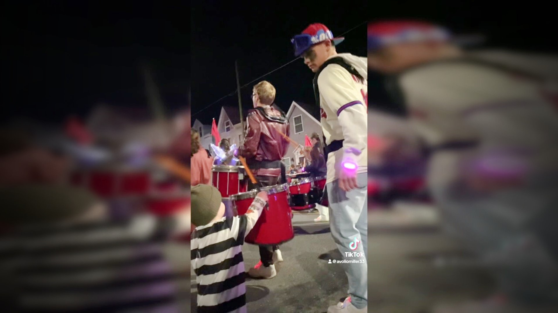 An act of kindness during a Halloween parade in Schuylkill County caught on camera is going viral.