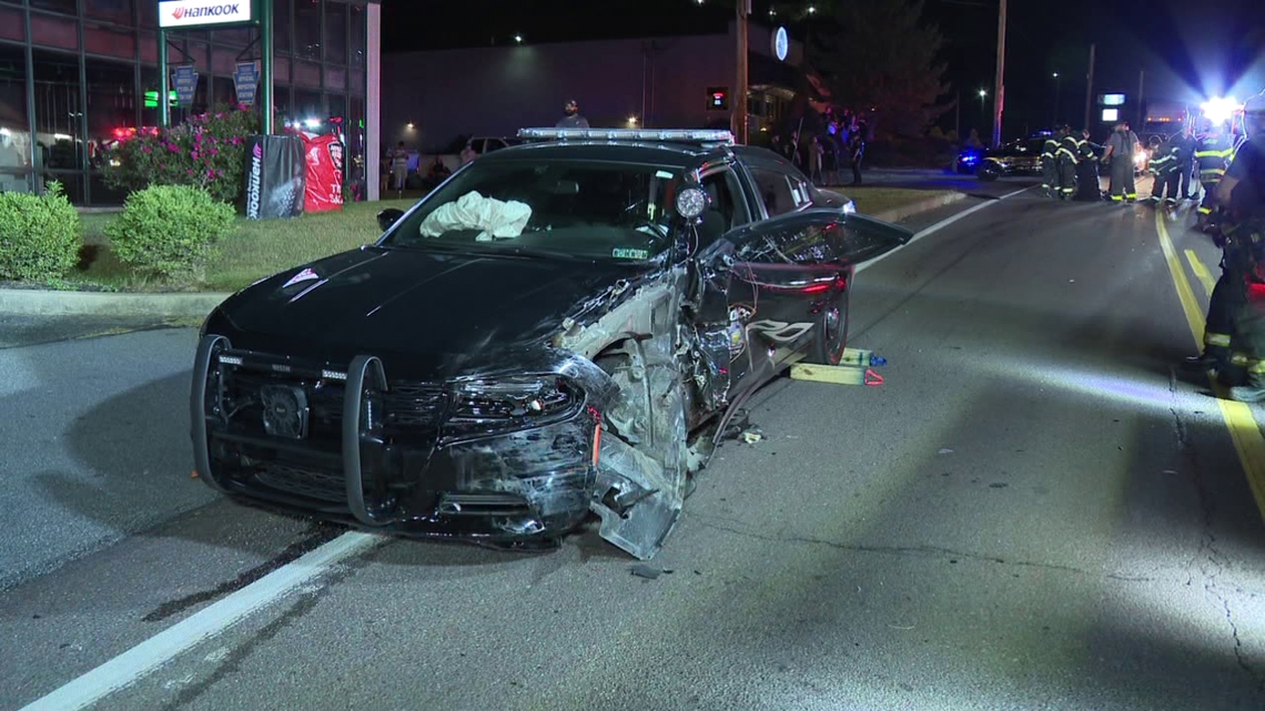 Crews respond to crash involving police car in Lackawanna County | wnep.com