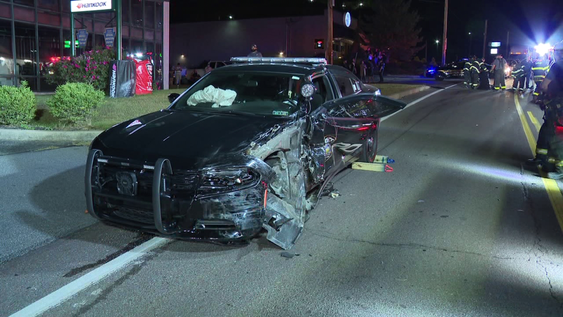 Crews Respond To Crash Involving Police Car In Lackawanna County Wnep