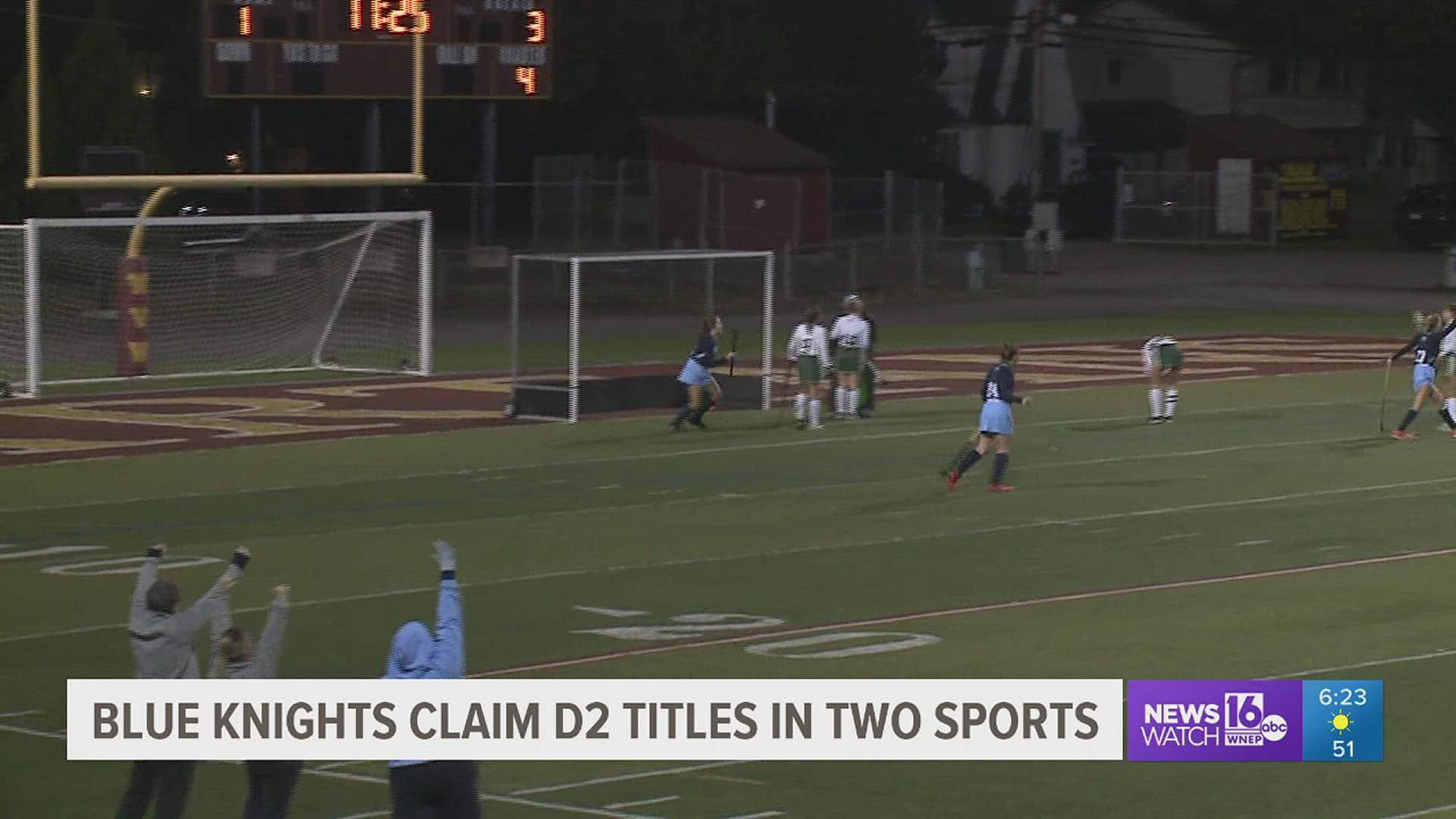 Wyoming Seminary won D2 titles in Field Hockey & boys soccer.  The girls are bidding for a 4th straight State Title, boys looking for a win in States.