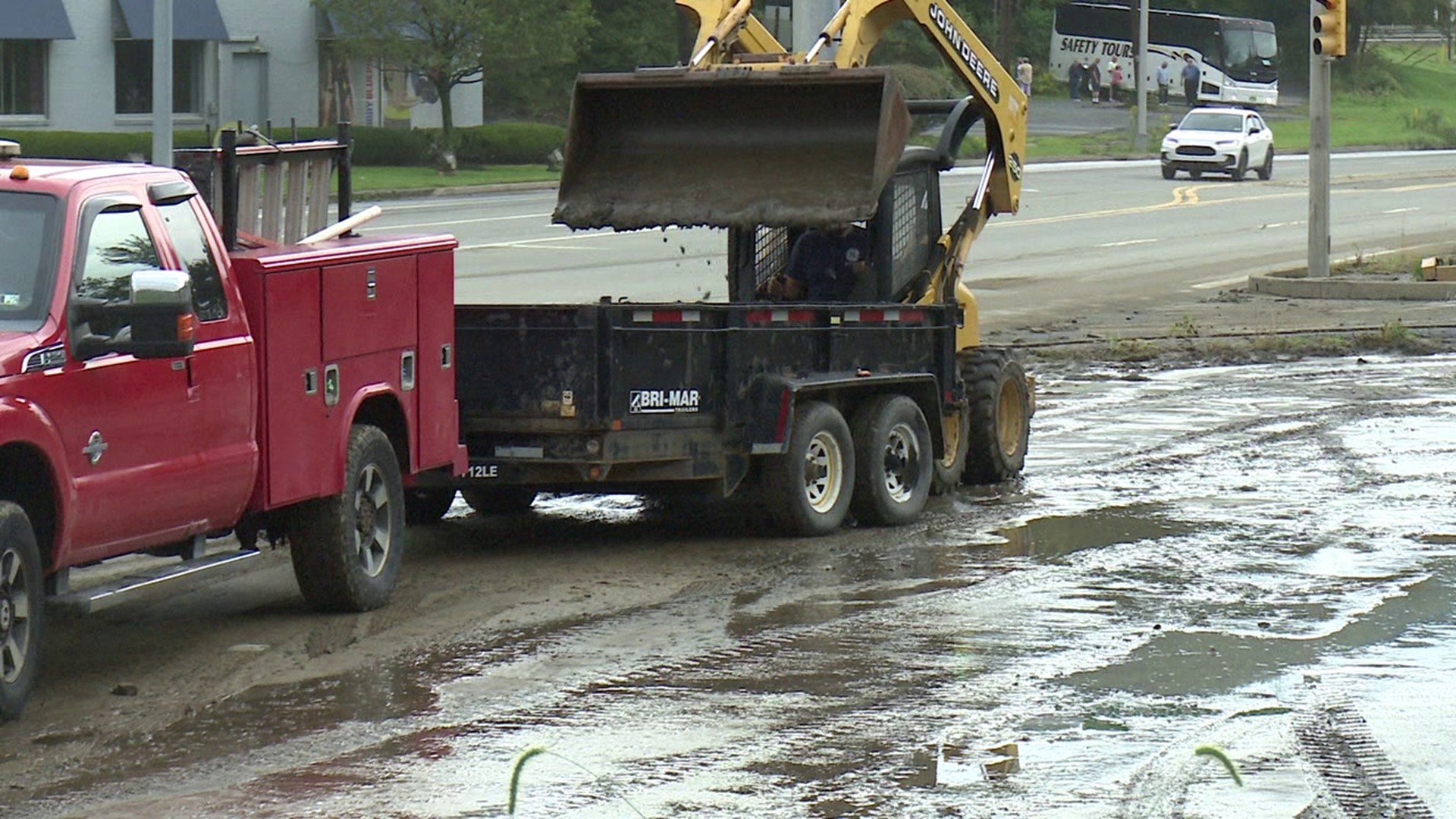 Crews spent Sunday cleaning up after several areas saw severe flash flooding Saturday night, leaving many trapped in their cars.