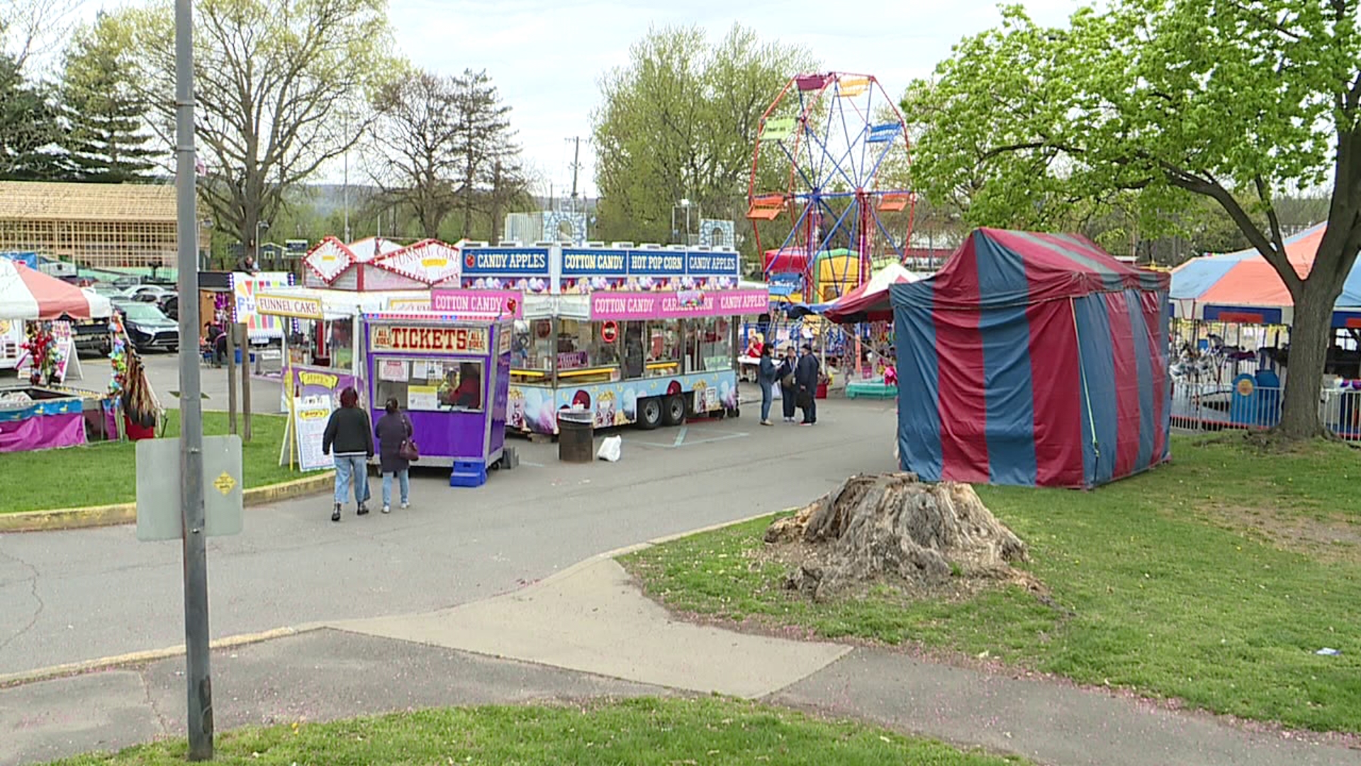 The Wilkes-Barre Cherry Blossom Festival is underway this weekend at Kirby Park from 11 a.m. to 7 p.m.