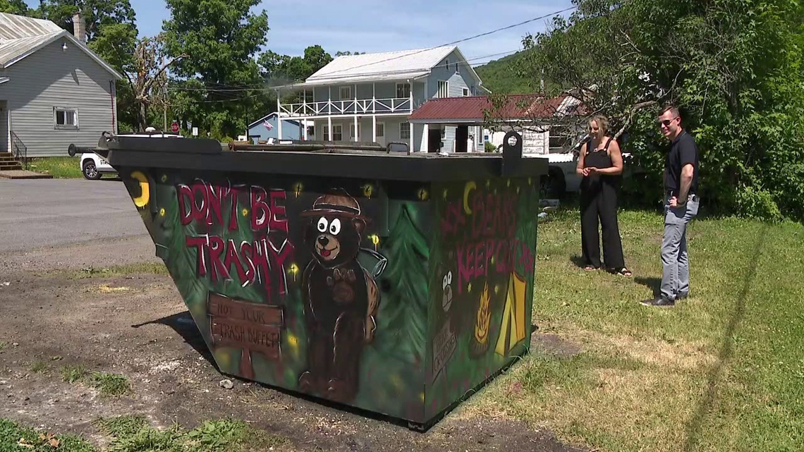 Columbia County hotel owner gets creative with dumpster design after bear run-ins