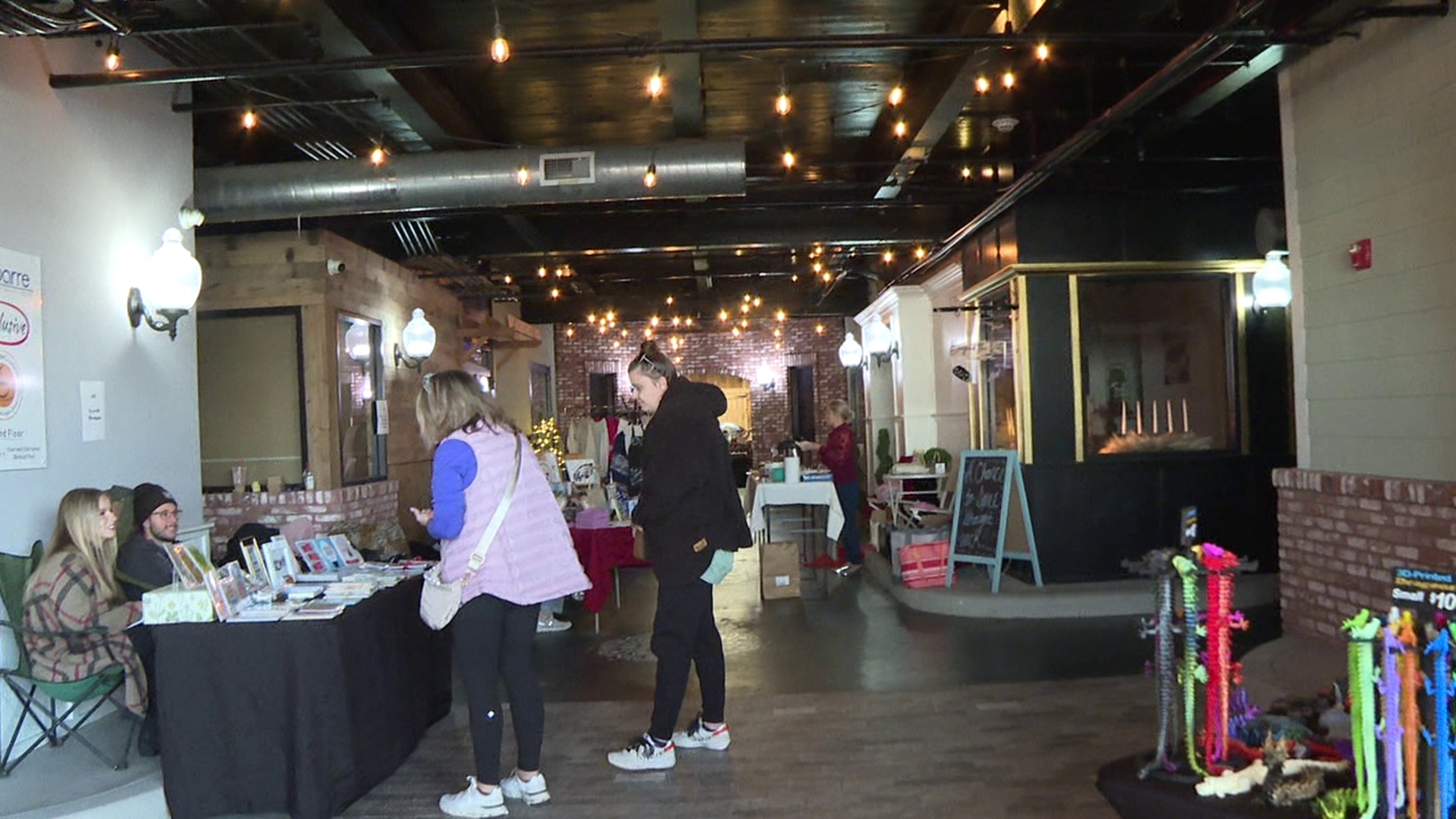 Coffee Inclusive in Pittston hosted more than a dozen vendors for a pop-up holiday market on Sunday.