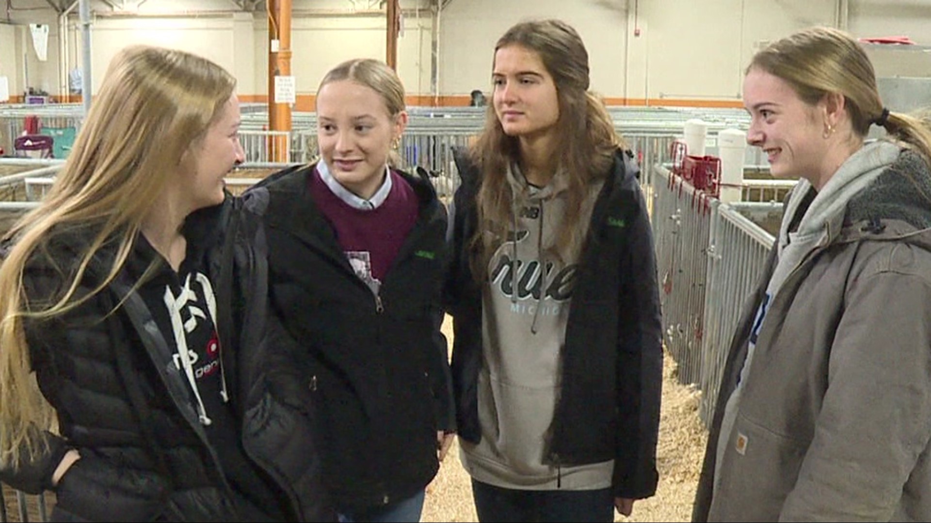Meet "the Quads," quadruplet sisters competing together at the Pennsylvania Farm Show.
