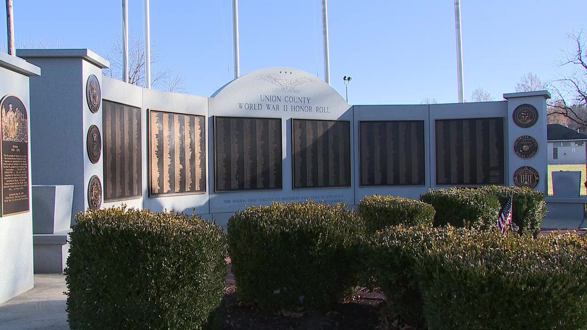 A memorial display in Union County that honors those who fought in World War II is in need of some help.