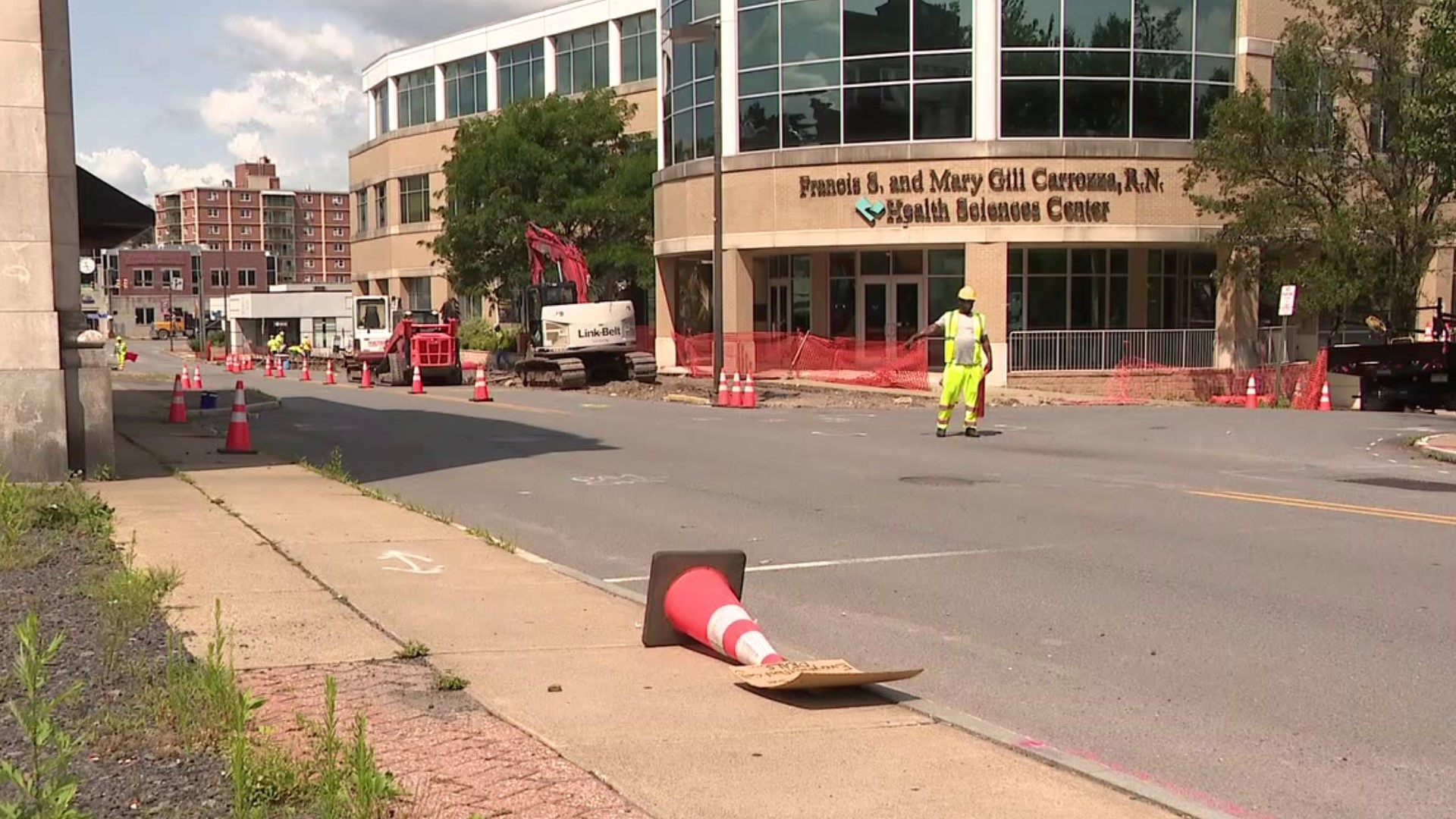 Drivers may experience some delays while driving through Nanticoke as improvements are being made to Main Street.