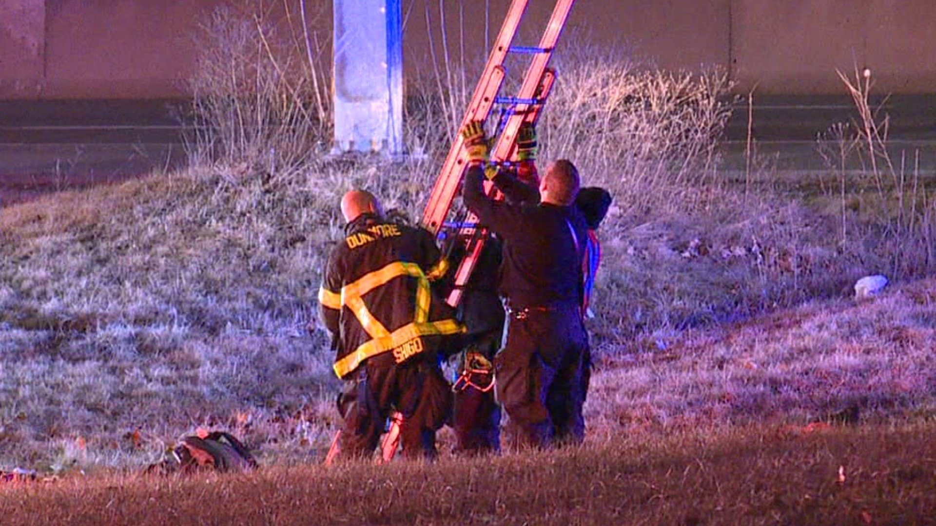 A man's body was pulled from a storm drain late Wednesday night off Interstate 81 in Dunmore.