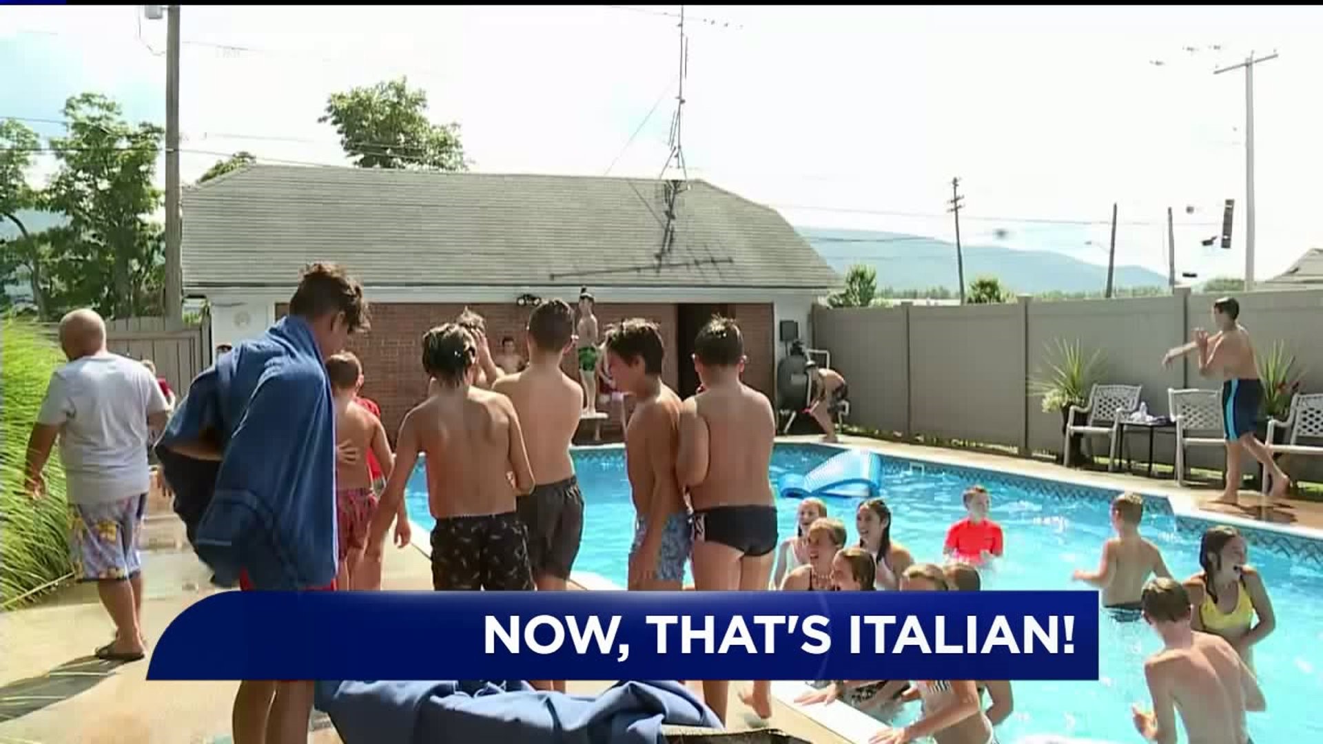 Italian Little Leaguers Enjoy Pool Party in Lycoming County