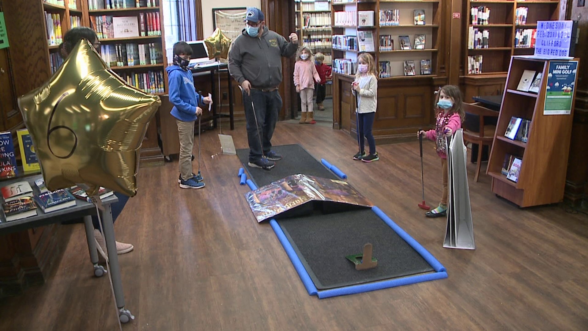 A library in Scranton hosted its annual mini-golf fundraiser on Sunday.