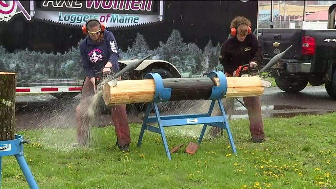 ‘Axe Women Loggers of Maine’ Stars of Loggers Expo in Bloomsburg