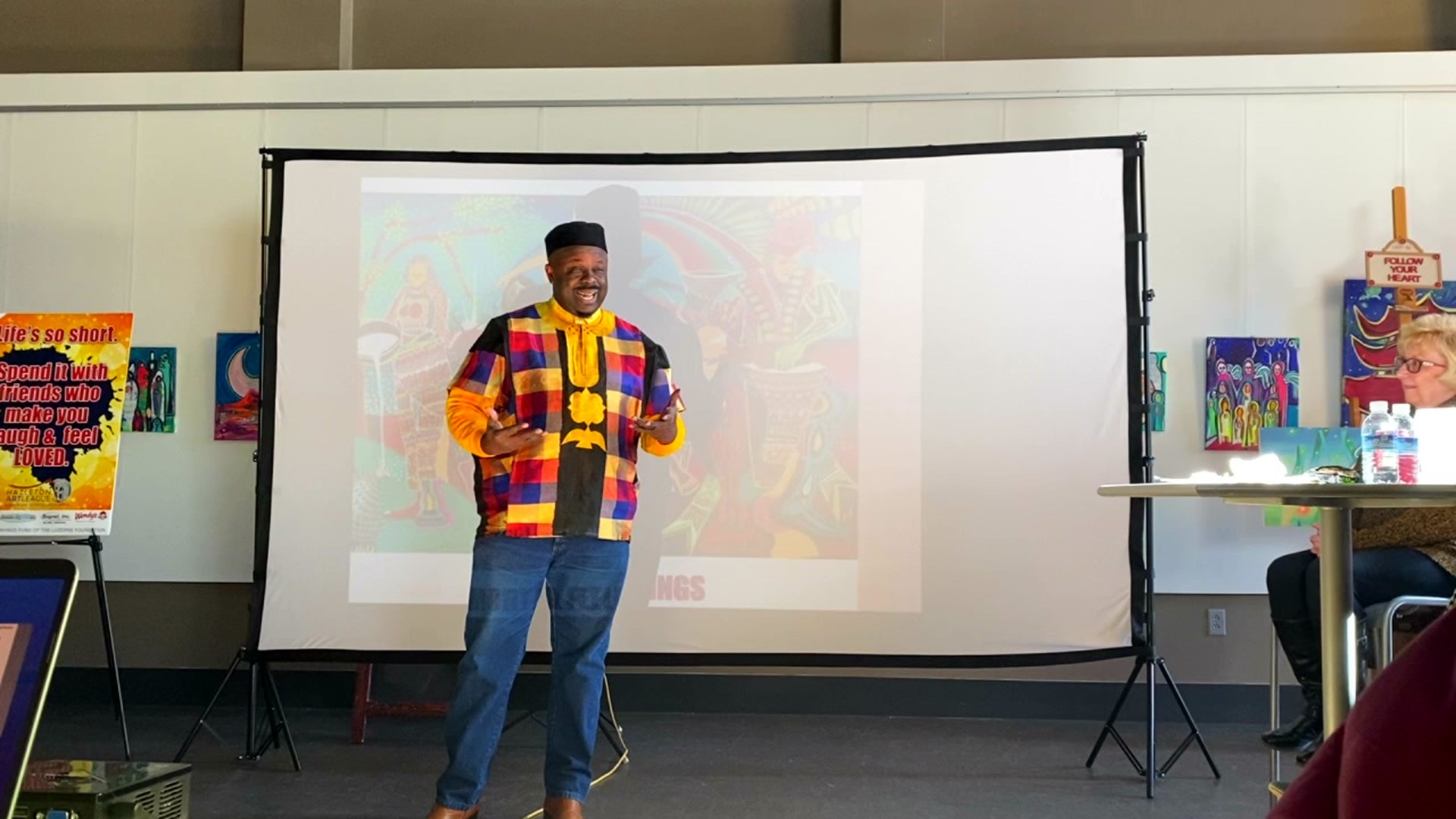 The Hazleton Art League is celebrating Black History month through the eyes of Ibiyinka Alao.