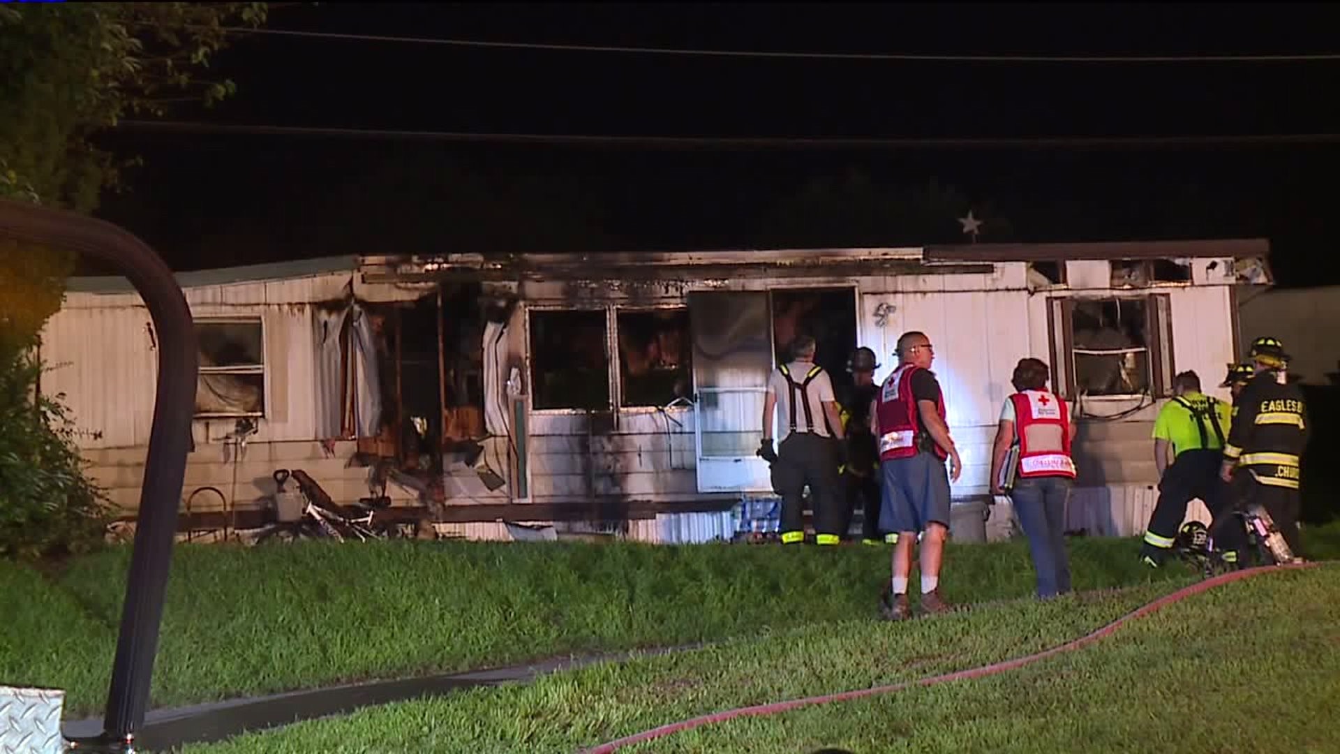 Mobile Home Destroyed by Fire in Columbia County