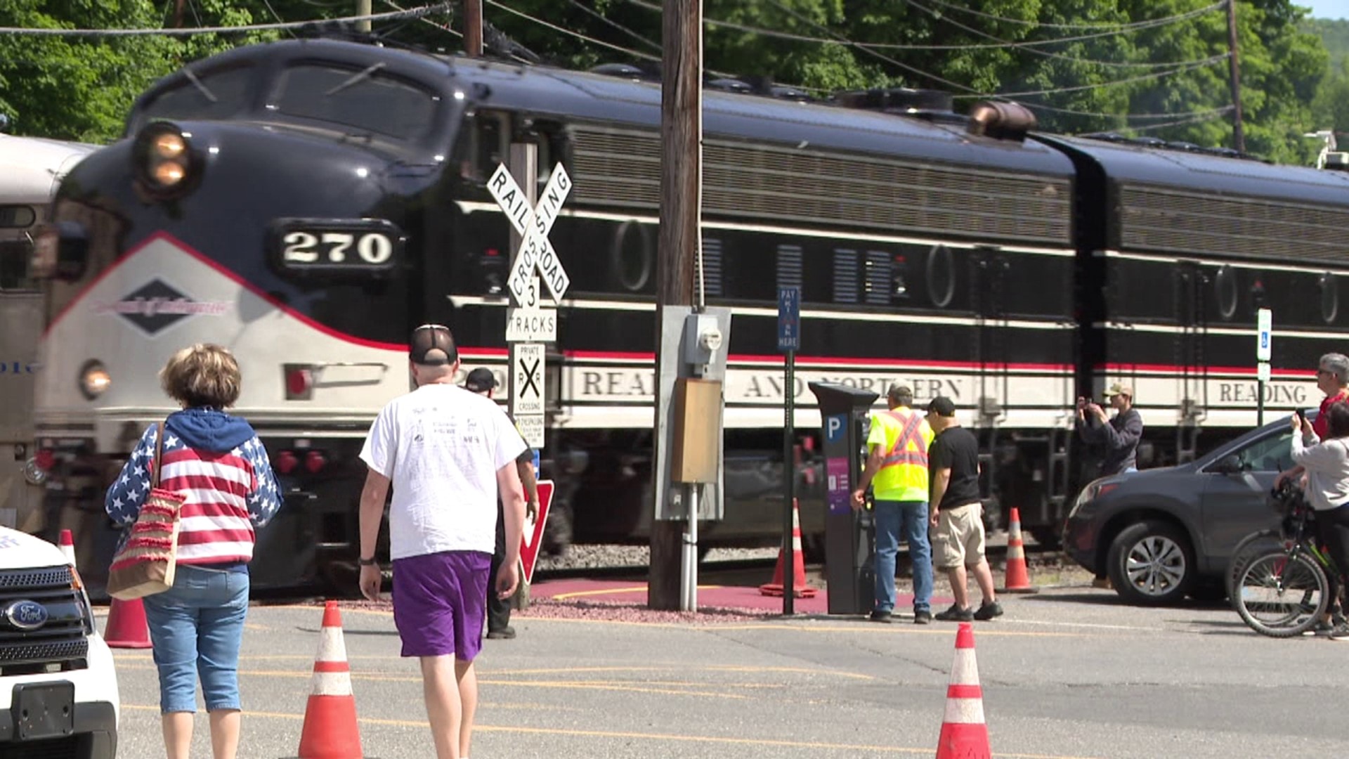 The highly anticipated train ride took off Saturday morning in Luzerne County and made its way into Carbon County.