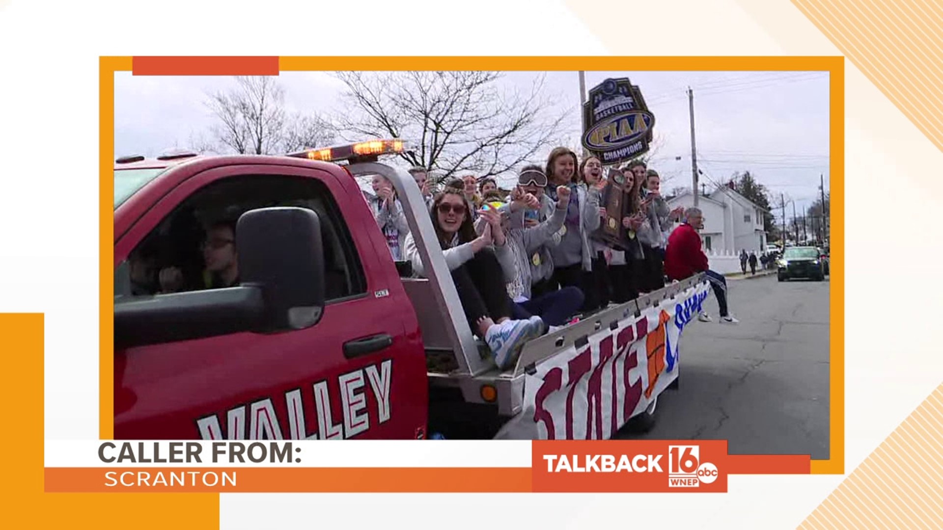 Callers are congratulating the Dunmore Lady Bucks on their state championship win.