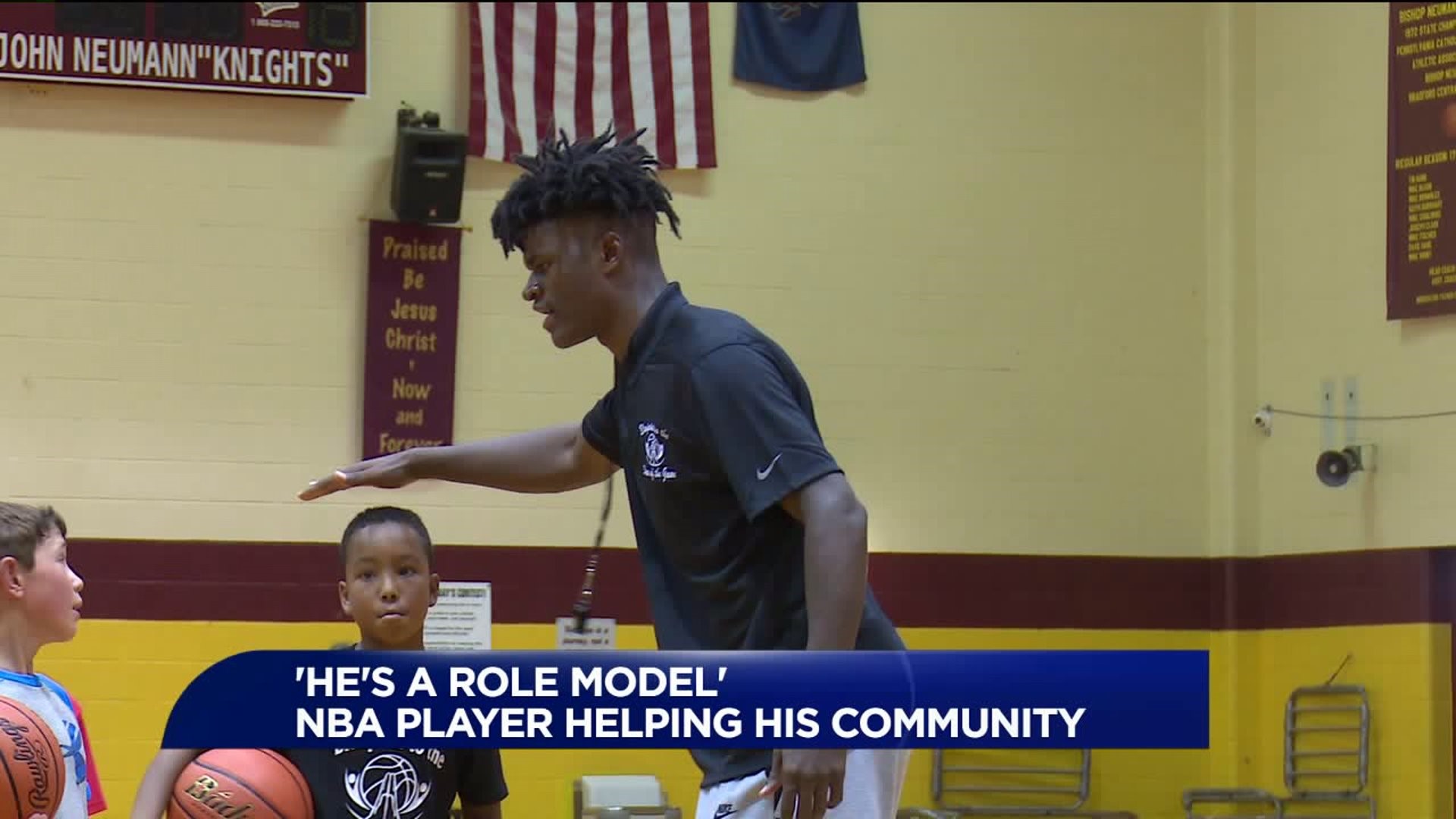 NBA Player Alize Johnson Helping Out in the Williamsport Community