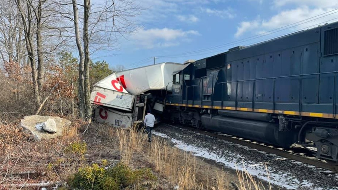 Truck, train collide in Luzerne County | wnep.com