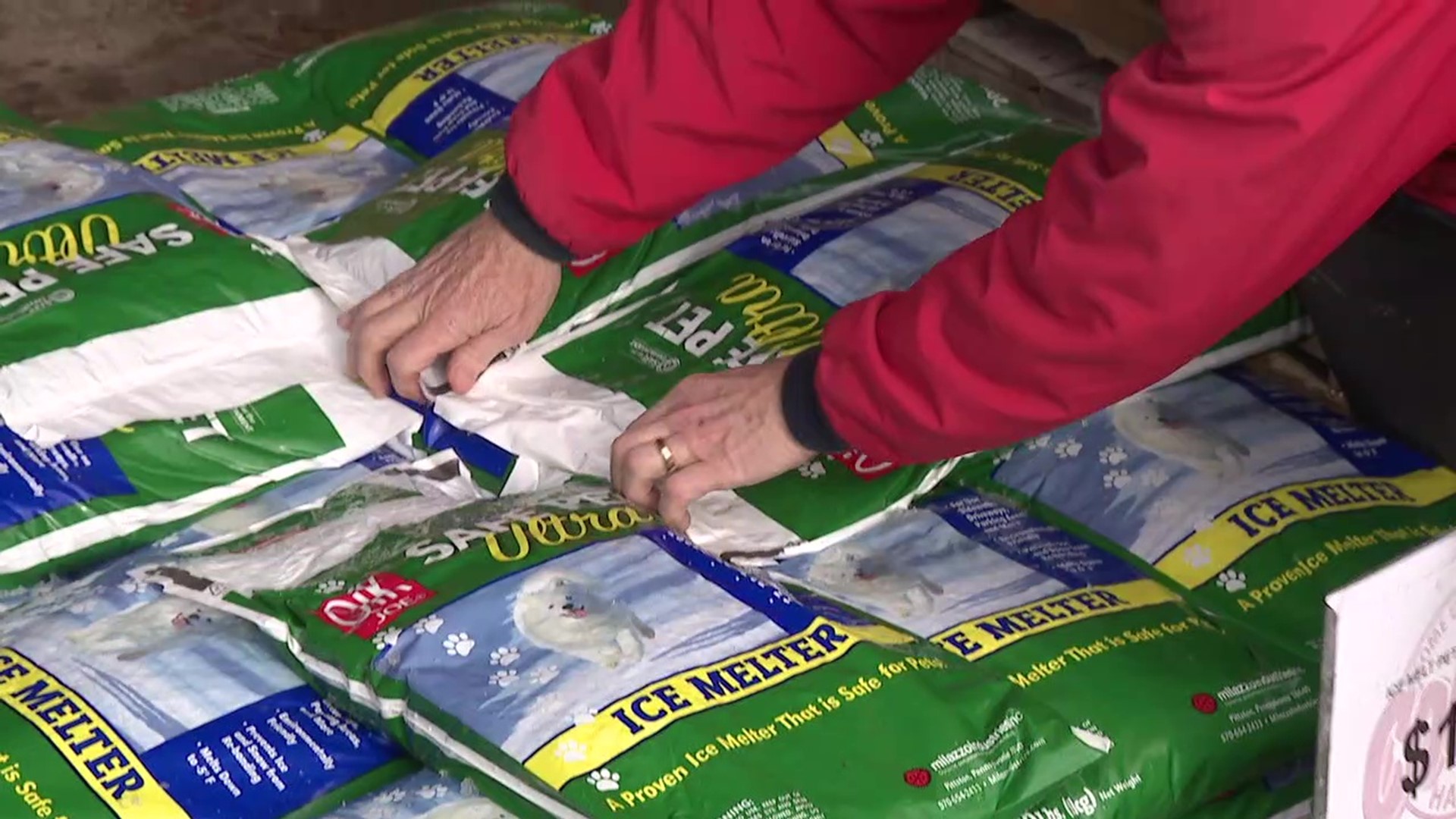 Ice melt selling fast at stores in Union County