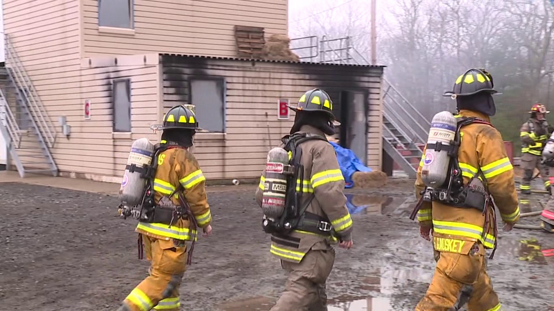 High school students in Pike County got a firsthand experience of what it's like to fight a fire.