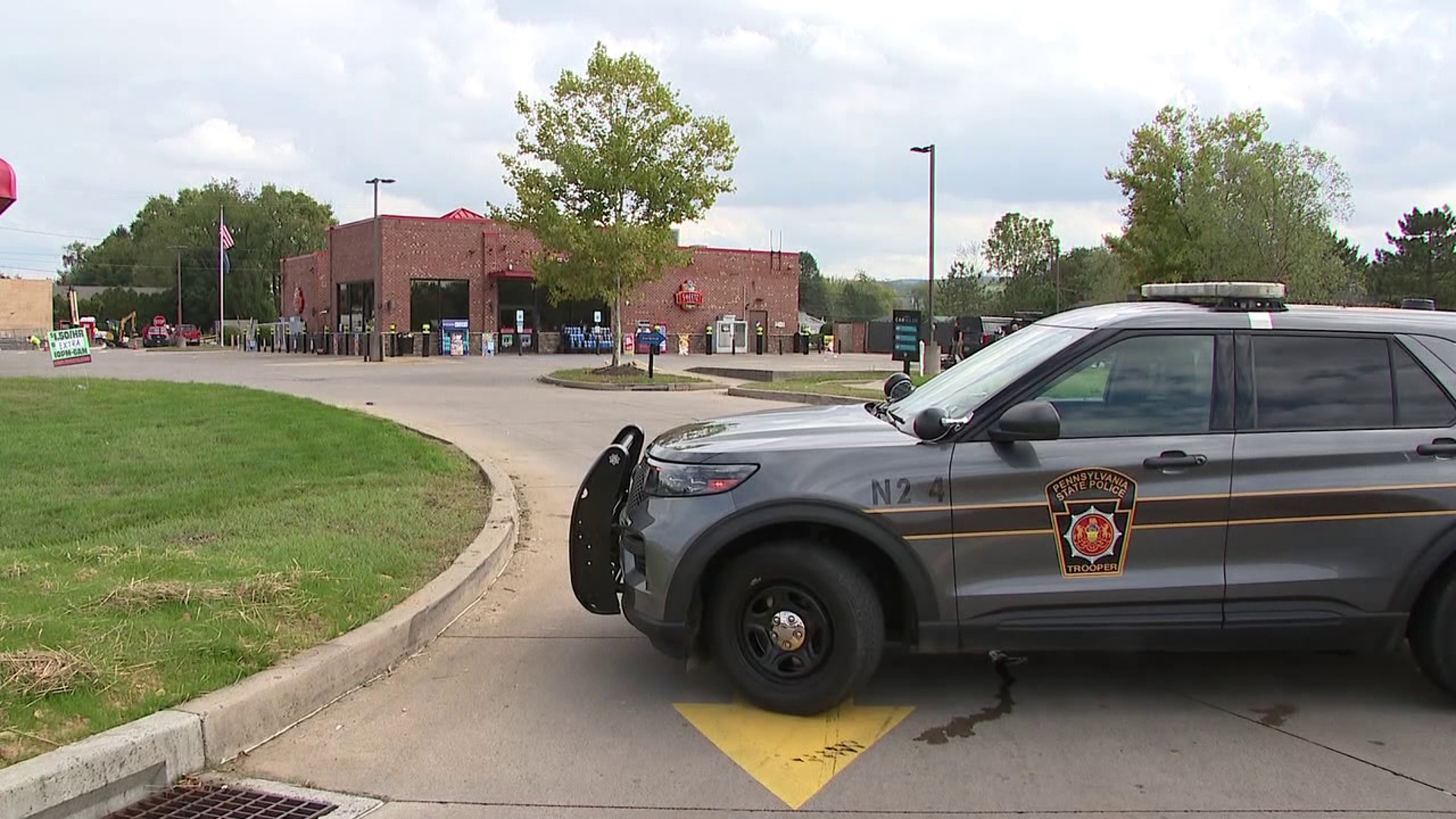 State police responded to the Sheetz along West Front Street in Briar Creek Friday morning.